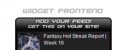 MLB Fantasy News Widget screenshot 1