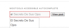 MooTools Accessible Autocomplete screenshot 1