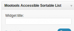 MooTools Accessible Sortable List screenshot 2