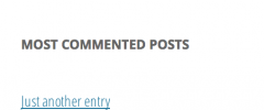 Most Commented Posts screenshot 2