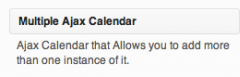 Multiple Ajax Calendar screenshot 3