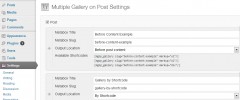 Multiple Gallery on Post screenshot 1