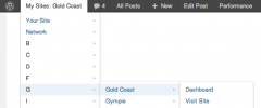 Multisite Admin Bar Switcher screenshot 1