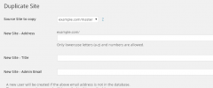 MultiSite Clone Duplicator screenshot 1