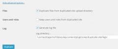 MultiSite Clone Duplicator screenshot 2