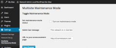 Multisite Maintenance Mode screenshot 1