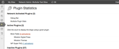 Multisite Plugin Stats screenshot 1