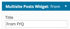 Multisite Posts screenshot 1