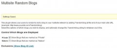 Multisite Random Blog Redirect screenshot 1