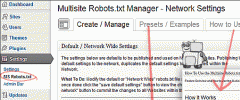 Multisite Robots.txt Manager screenshot 1