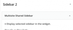 Multisite Shared Sidebar screenshot 2