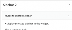 Multisite Shared Sidebar screenshot 3