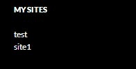 My Sites Widget screenshot 1