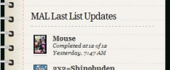 MyAnimeList Widget screenshot 2