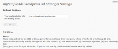 mySimpleAds Wordpress Ad Manager screenshot 1