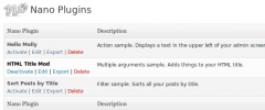 Nano Plugin Manager screenshot 1