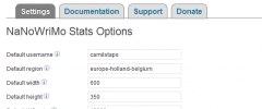 NaNo Stats screenshot 2