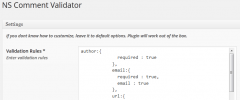 NS Comment Validator screenshot 1