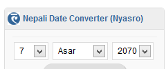 Nyasro Nepali Date Converter screenshot 1