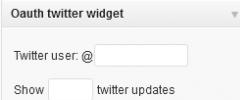 OAuth twitter sidebar widget screenshot 1