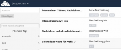 OC2WP Bookmarks screenshot 2