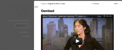 oEmbed in Comments screenshot 1