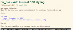 oik-css screenshot 1