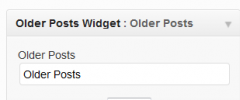 Older Posts Widget screenshot 1