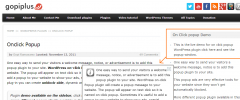 Onclick Popup screenshot 1