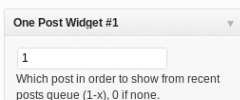 One post widget screenshot 1