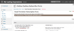 Online Outbox Subscription Form screenshot 1
