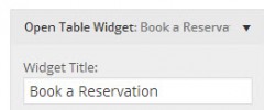 Open Table Widget screenshot 3