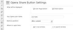 Opera Share Button screenshot 1