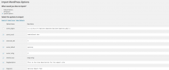 WP Options Importer screenshot 4