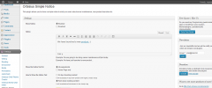Orbisius Simple Notice screenshot 2