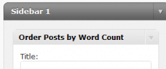 Order Posts by Word Count screenshot 1