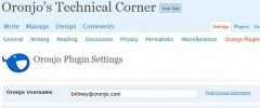 OronjoWordpressPlugin screenshot 1