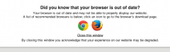 OSD Outdated Browser screenshot 1