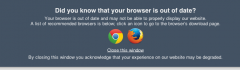 OSD Outdated Browser screenshot 2