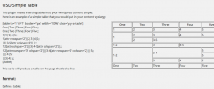 OSD Simple Table Generator screenshot 1