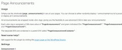 Page Announcements screenshot 1