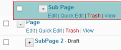 Page Management screenshot 2