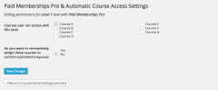 Paid Memberships Pro Addon for WP Courseware screenshot 2