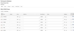 Participants Database screenshot 1