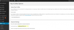 Pay A Coffee Plugin for WordPress screenshot 1