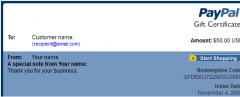 Easy PayPal Gift Certificate screenshot 2