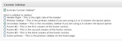 Per Page Sidebars screenshot 2