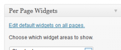 Per Page Widgets screenshot 1