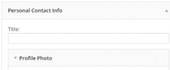 Personal Contact Info Widget screenshot 2