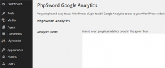 PhpSword Google Analytics screenshot 1